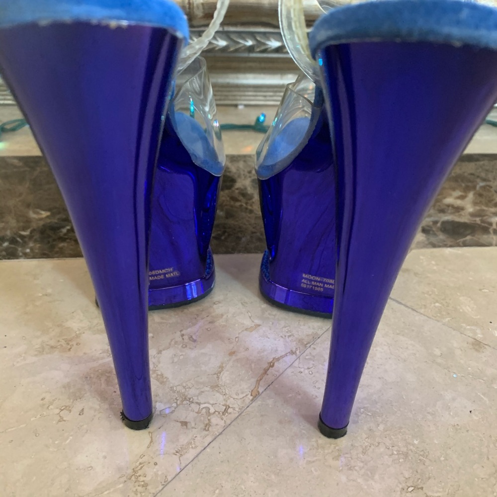 Pleaser Rhinestone Heels Size 7 - Picture 4 of 6